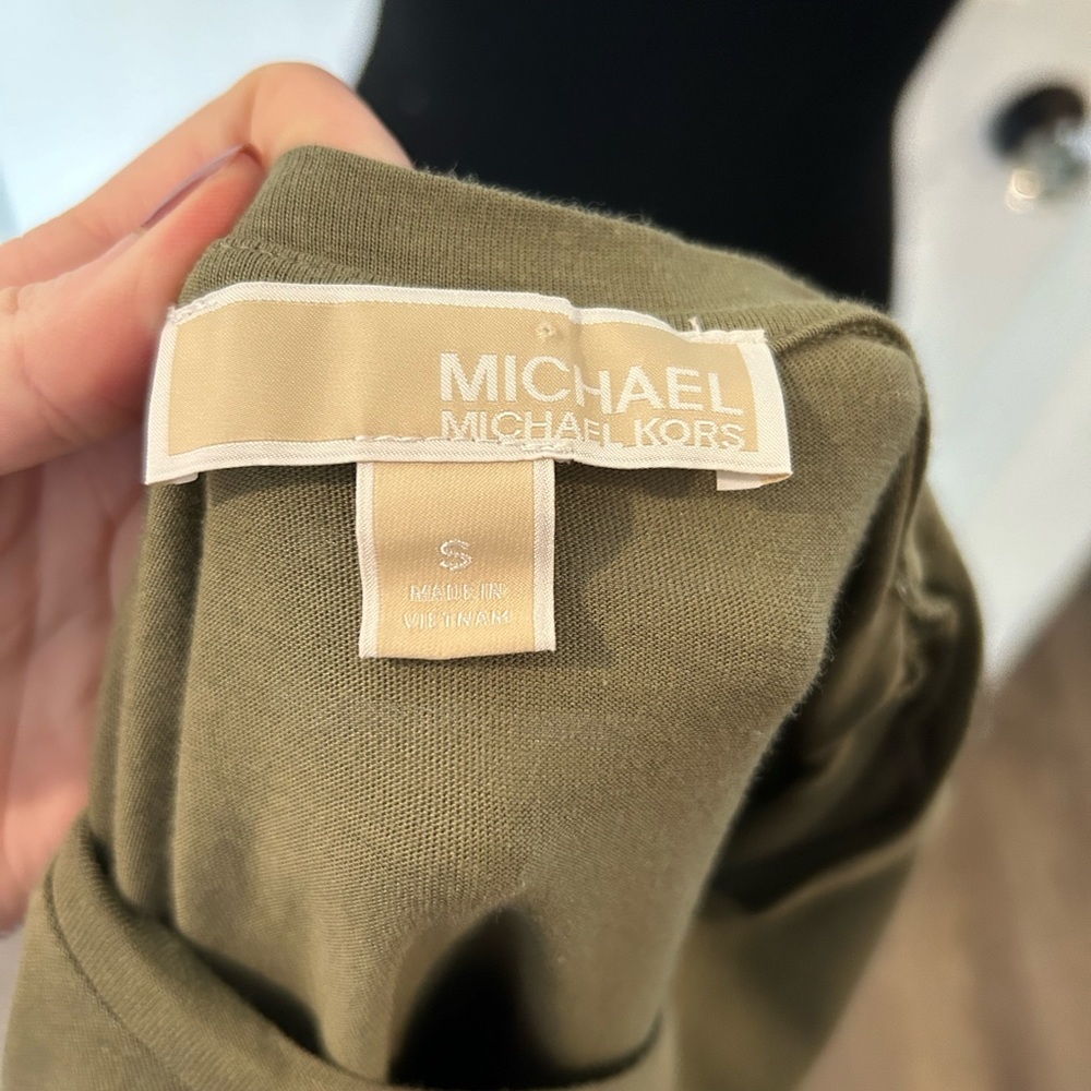Michael Kors Olive Green Blouse | Size S - Picture 4 of 7